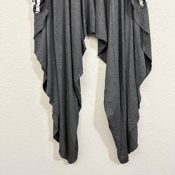 ETERNAL MODE Lotus Pants Heather Gray High Rise Stretch Asymmetric NWOT - Picture 8 of 16